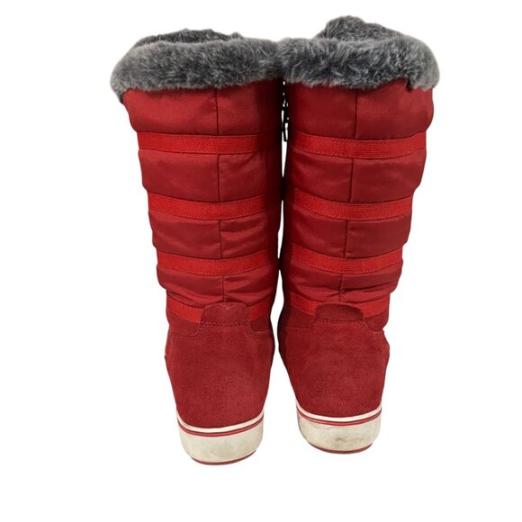 Santana Canada Red Mackenzie‎ 2 Tall Winter Boots Size 10 - Picture 4 of 9